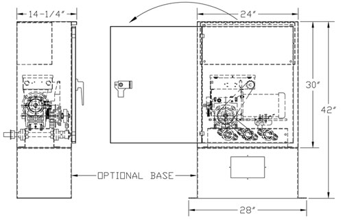 Pro GOHD Gate Operator Dimensions