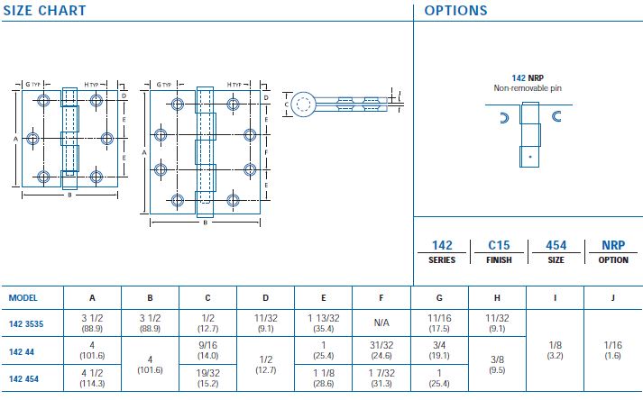 size chart 142