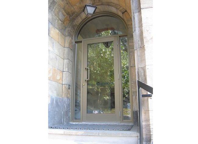 Portes d'aluminium vitrées de la série 1780 de Vertech