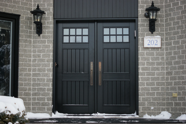 Custom solid wood door