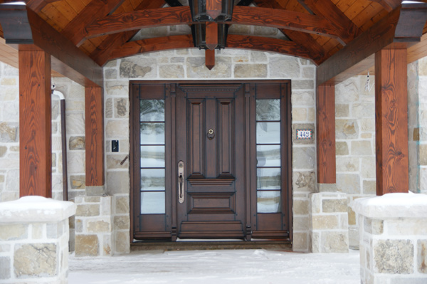 Custom solid wood door